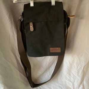 Small Black Crossbody Canvas Bag